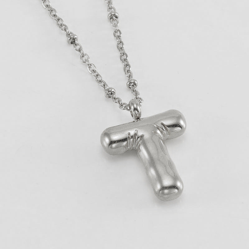 Collana con iniziale a palloncino (Set)