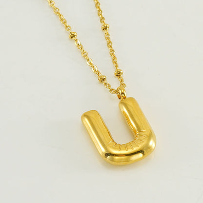 Collana con iniziale a palloncino (Set)