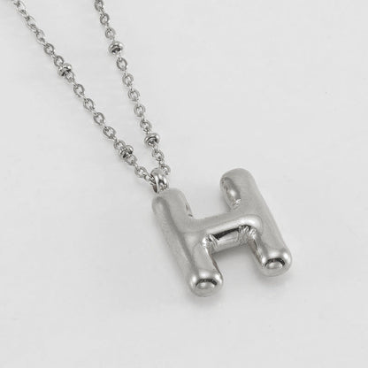 Collana con iniziale a palloncino (Set)