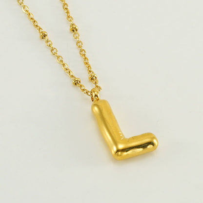 Collana con iniziale a palloncino (Set)