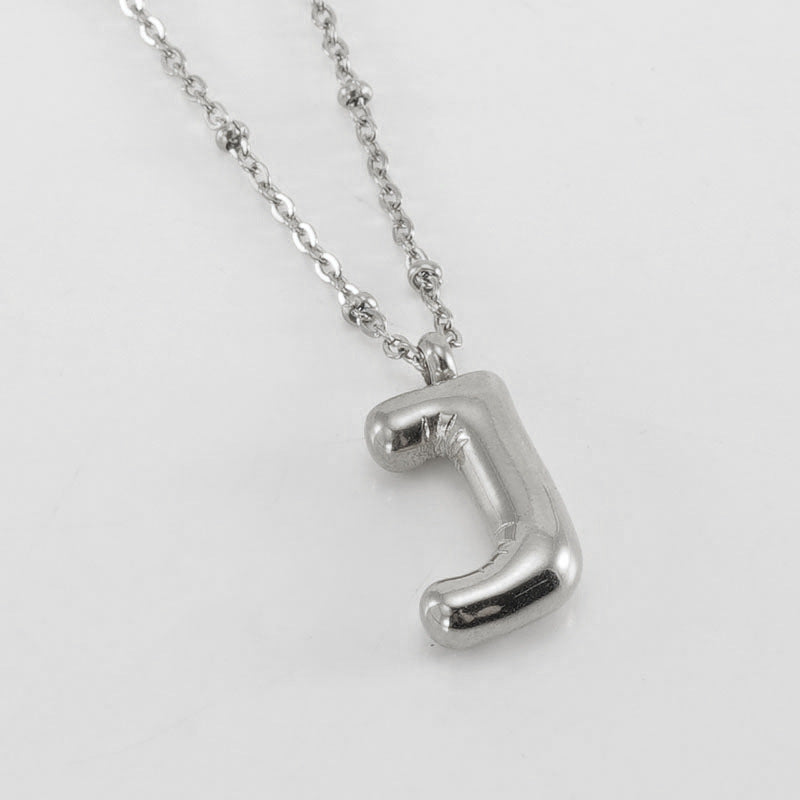 Collana con iniziale a palloncino (Set)