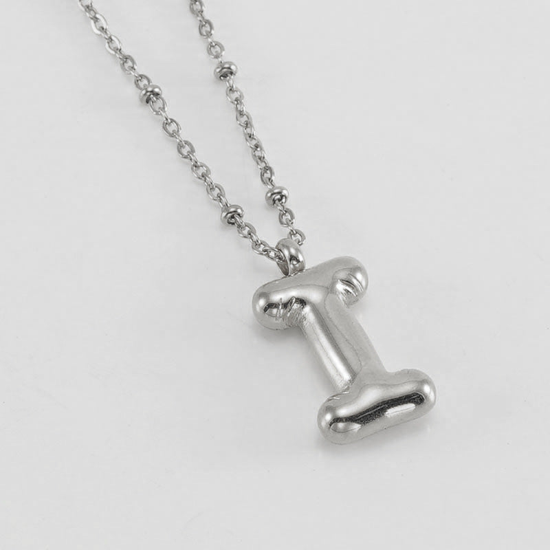 Collana con iniziale a palloncino (Set)