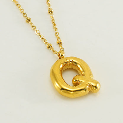 Collana con iniziale a palloncino (Set)
