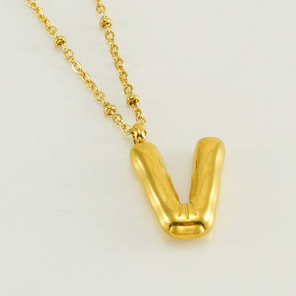 Collana con iniziale a palloncino (Set)