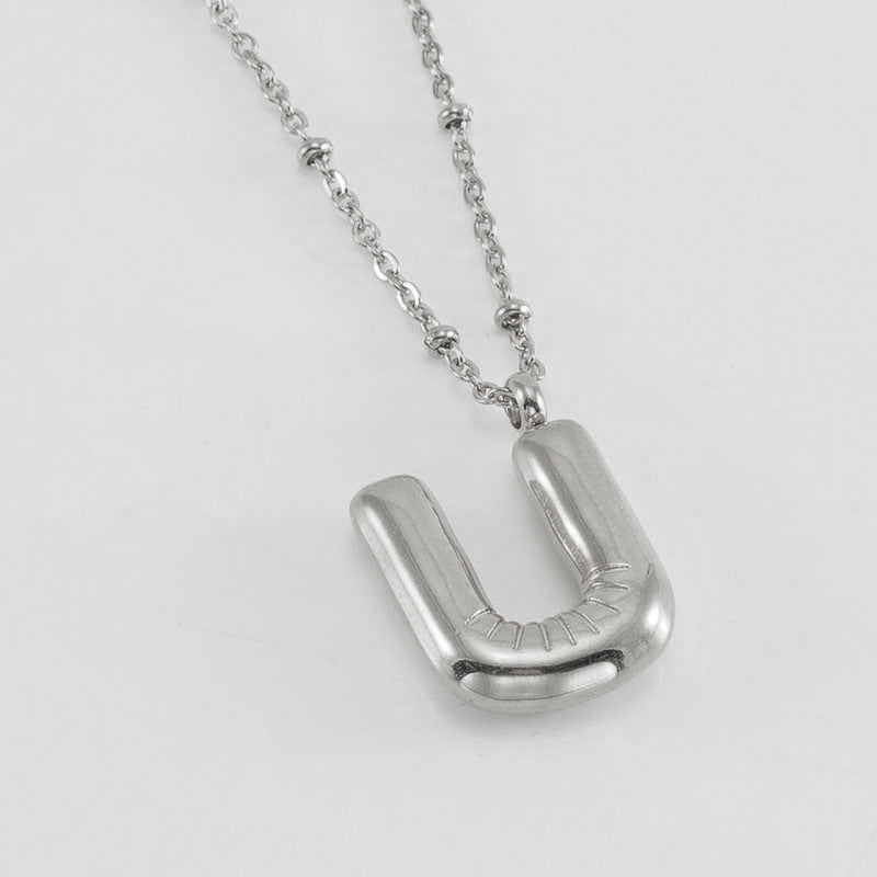 Collana con iniziale a palloncino (Set)