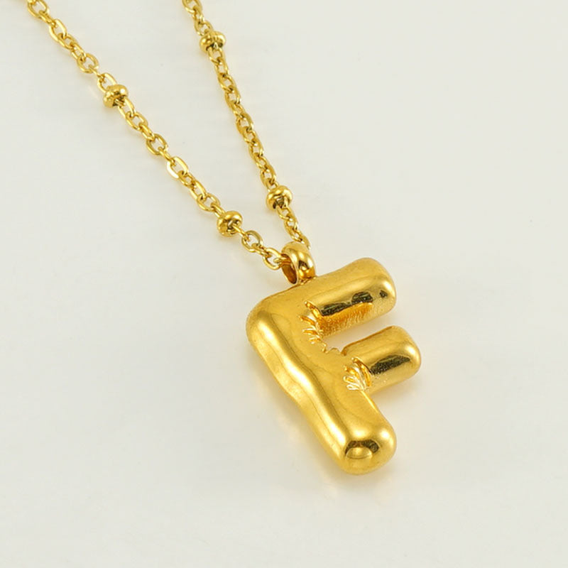 Collana con iniziale a palloncino (Set)