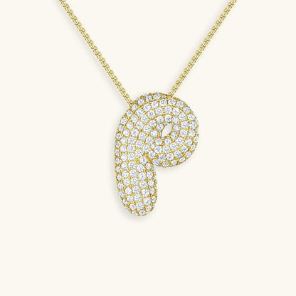 Collana Hailey con iniziale a palloncino