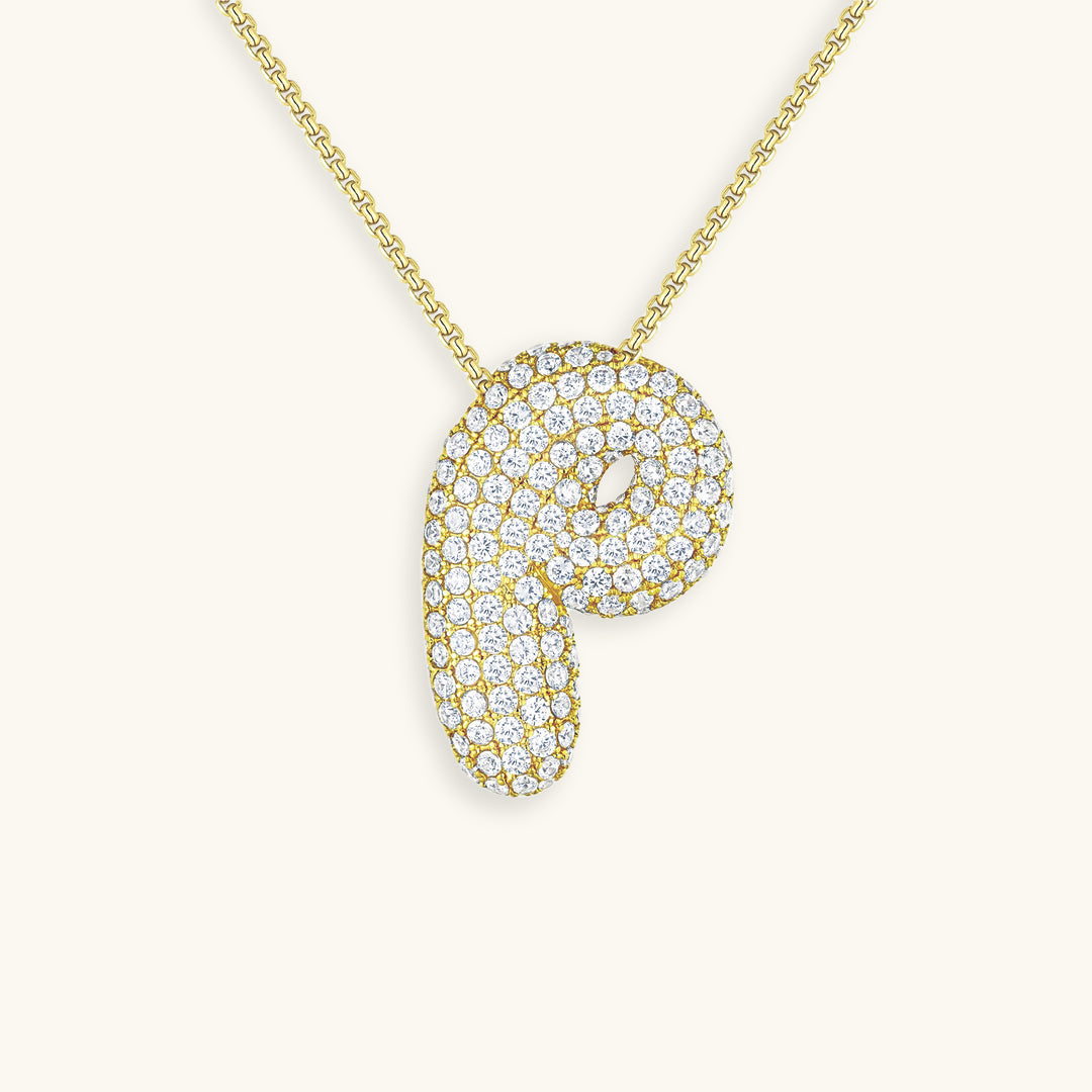 Collana Hailey con iniziale a palloncino (Set)