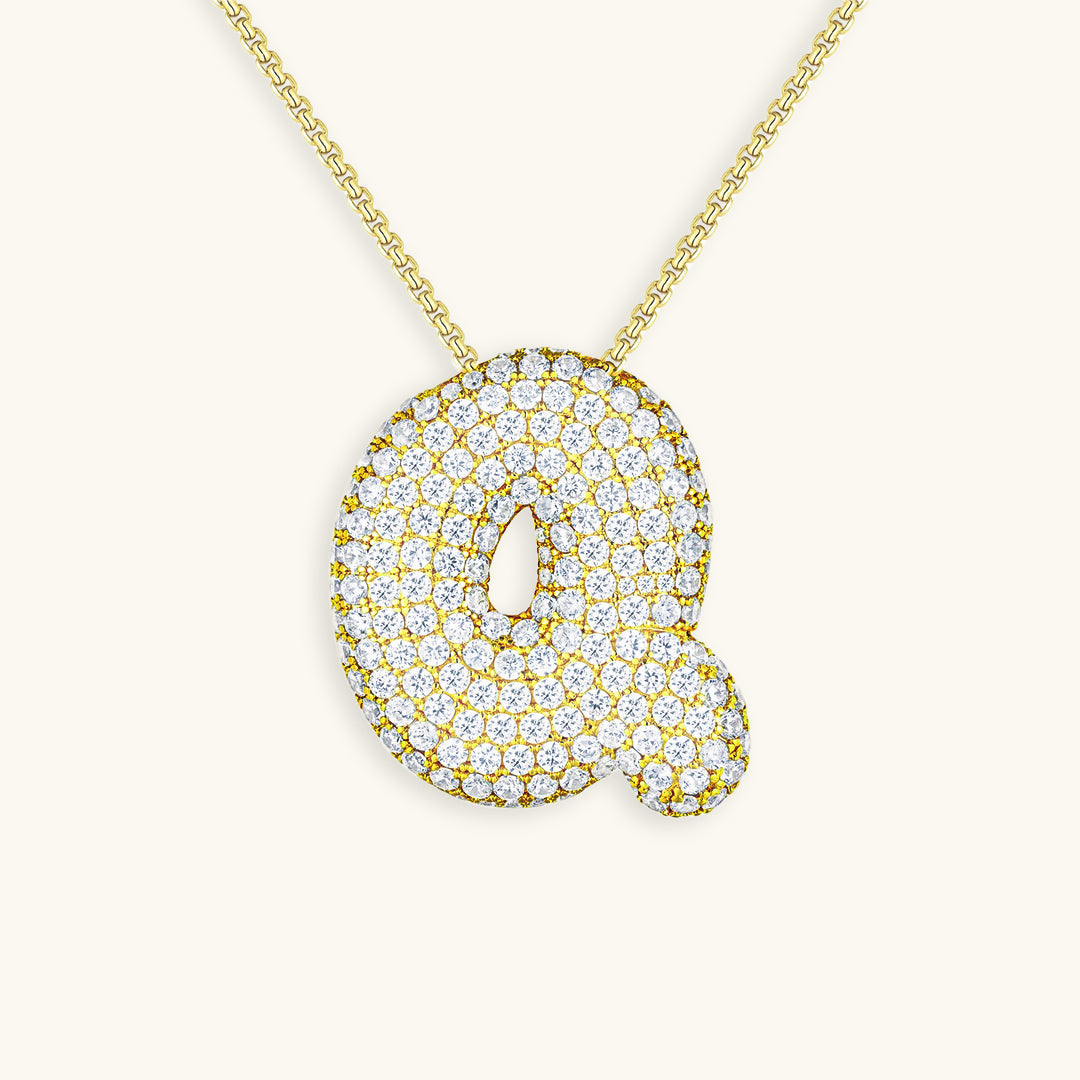 Collana Hailey con iniziale a palloncino