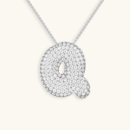 Collana Hailey con iniziale a palloncino