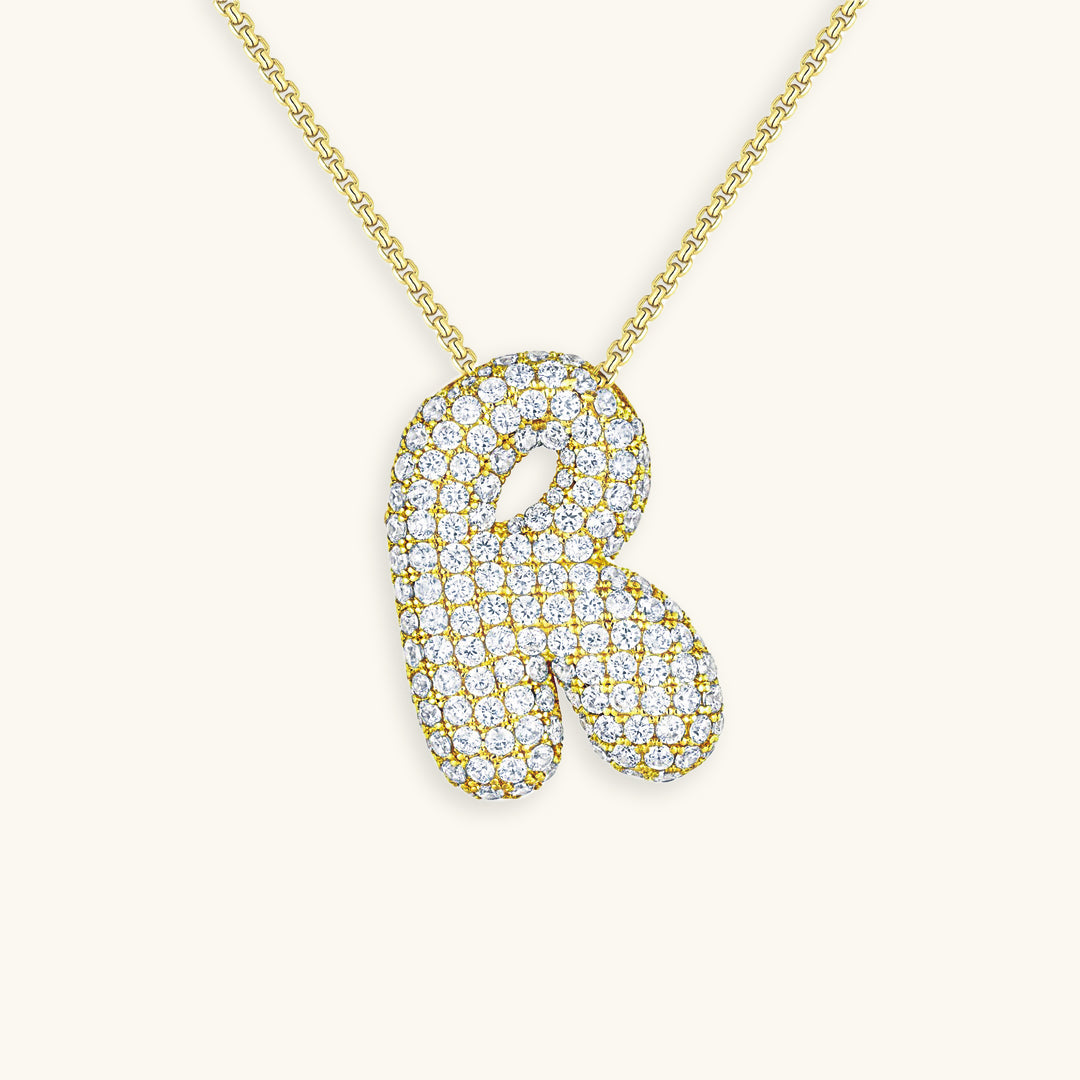 Collana Hailey con iniziale a palloncino
