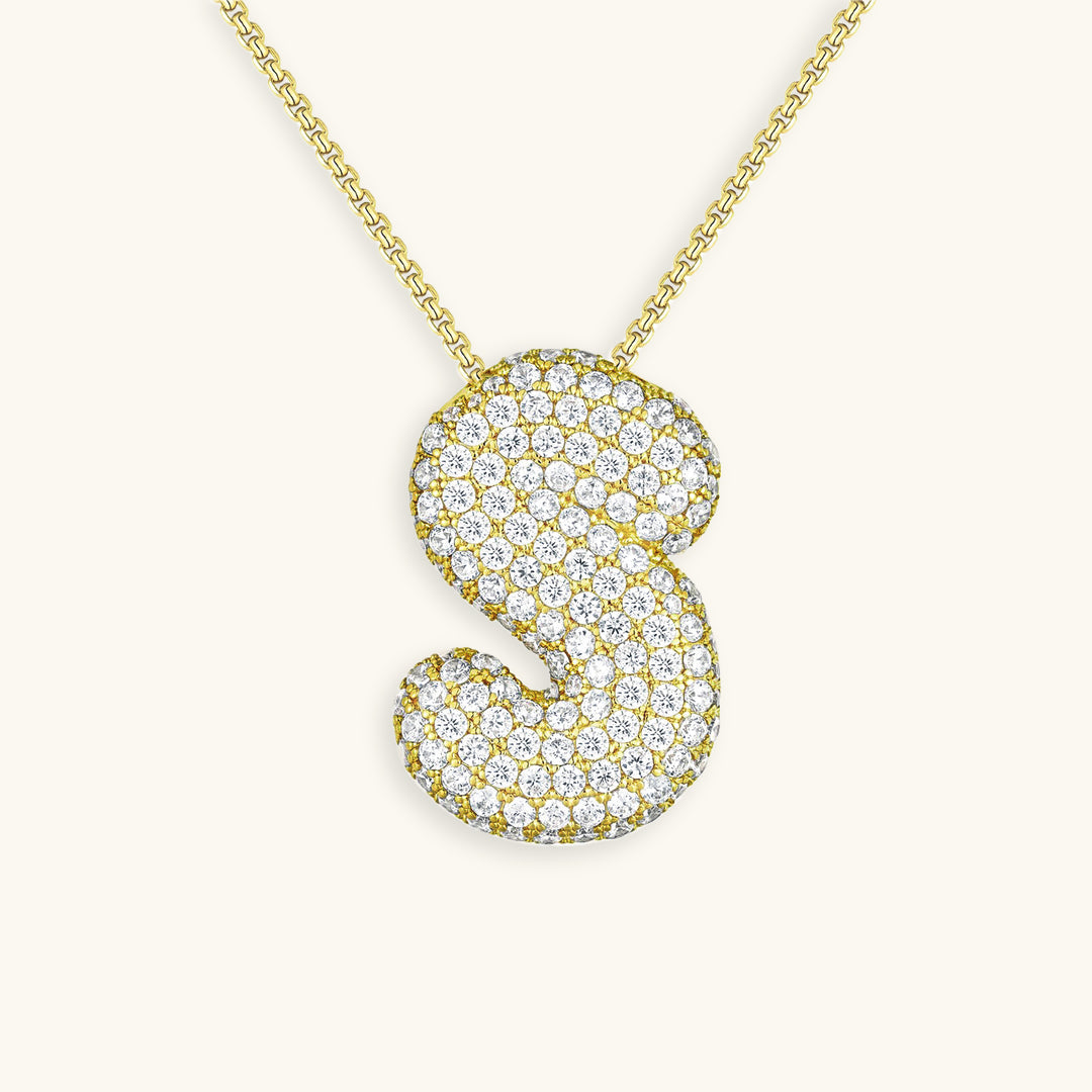 Collana Hailey con iniziale a palloncino