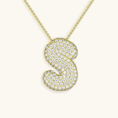 Collana Hailey con iniziale a palloncino