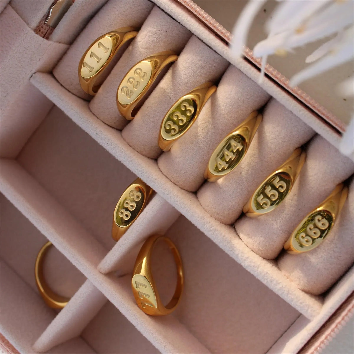 Anello chevalier Angelica® con numero angelico