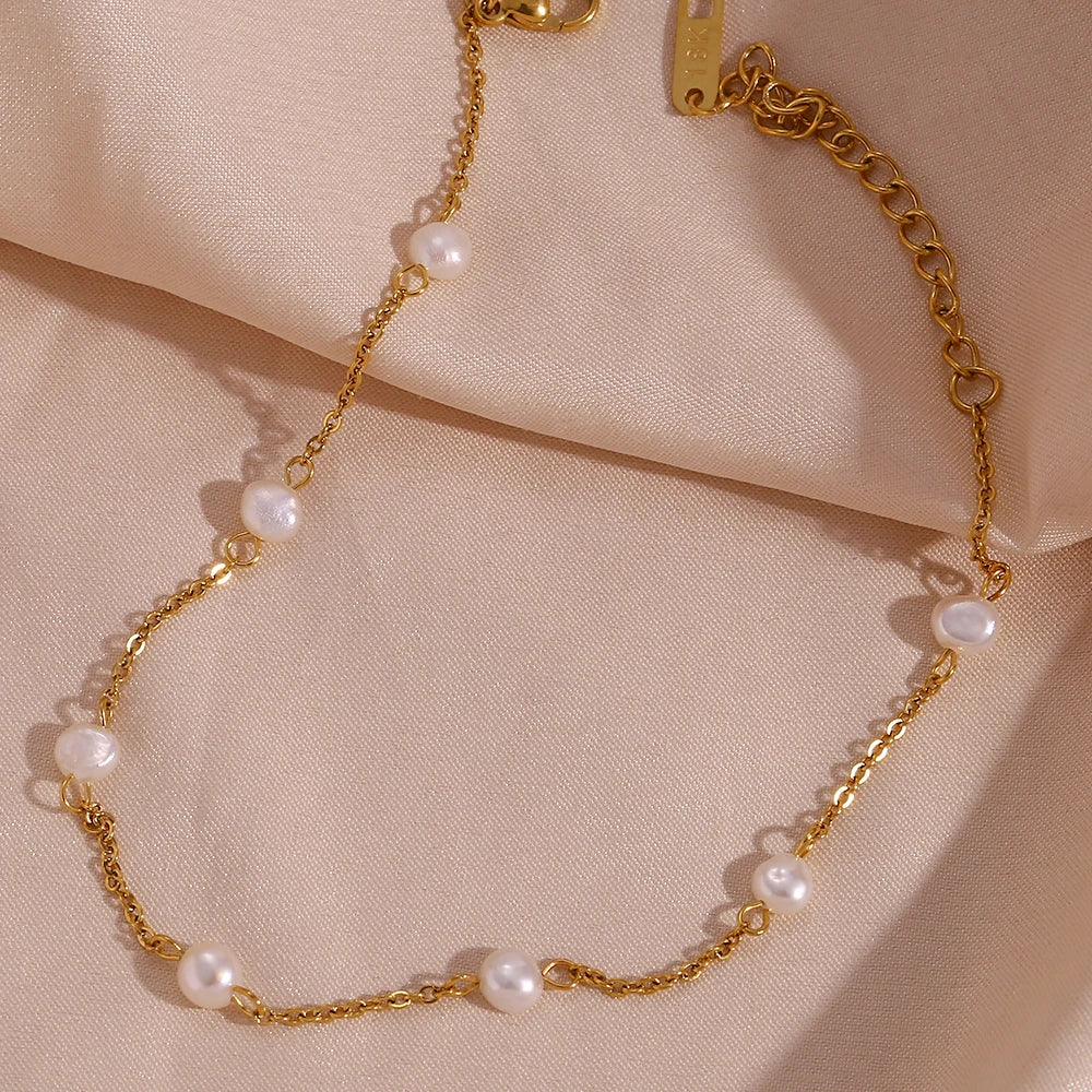 Cavigliera Cali con perla (Set)