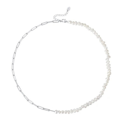 Bracciale e collana a graffetta Rhoni con perla