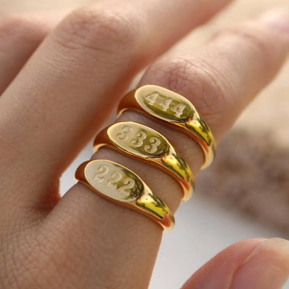 Anello chevalier Angelica® con numero angelico