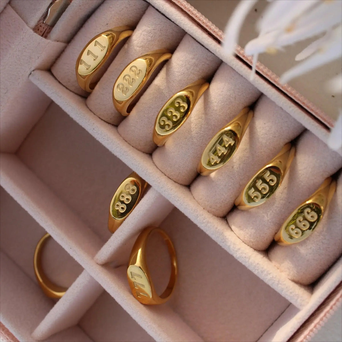 Anello chevalier Angelica® con numero angelico