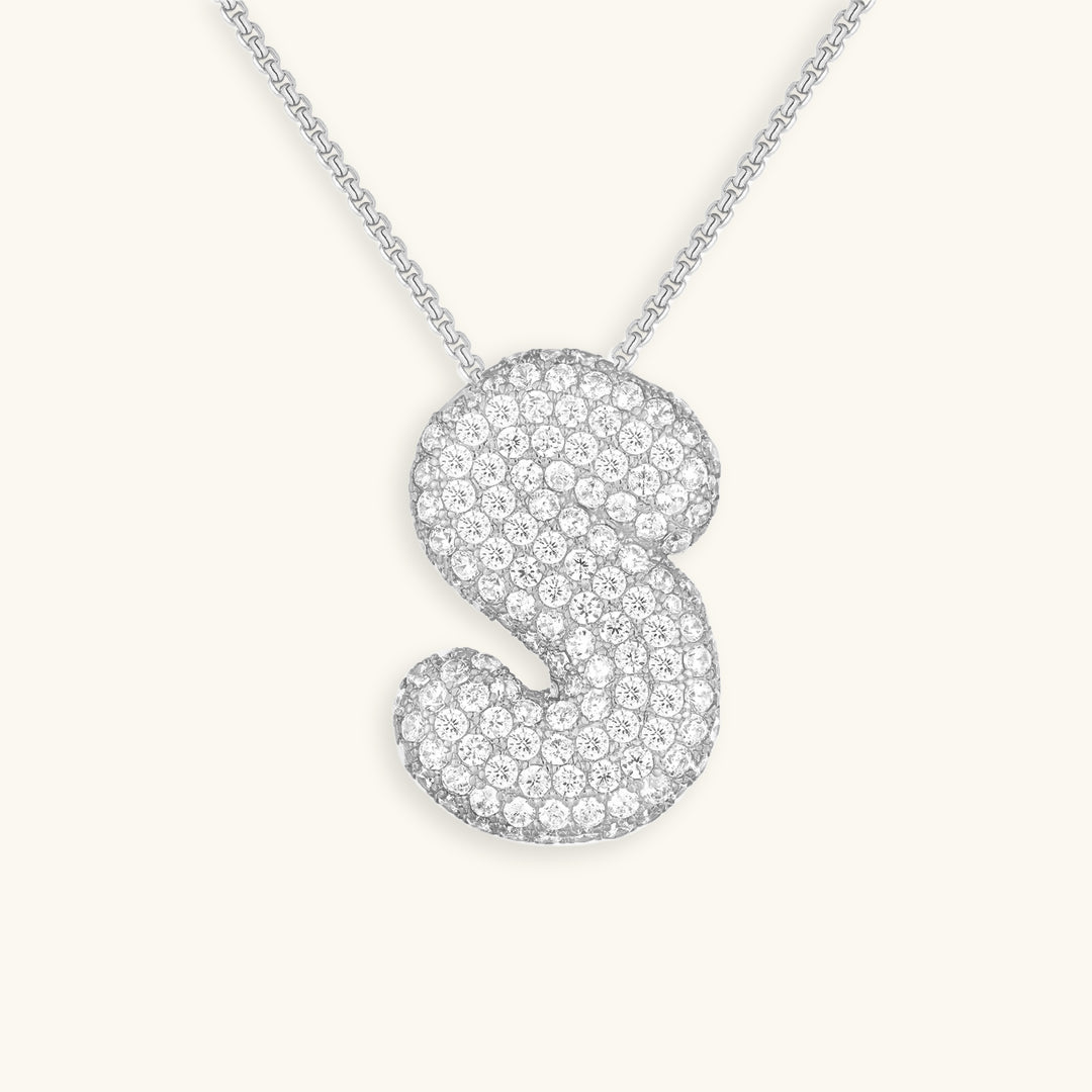 Collana Hailey con iniziale a palloncino (Set)