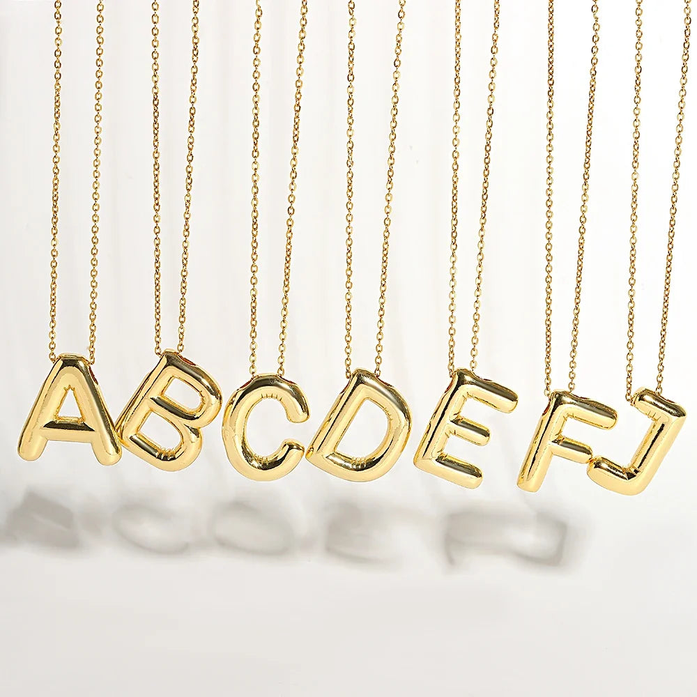 Collana con iniziale a palloncino (Set)