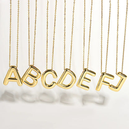 Collana con iniziale a palloncino (Set)