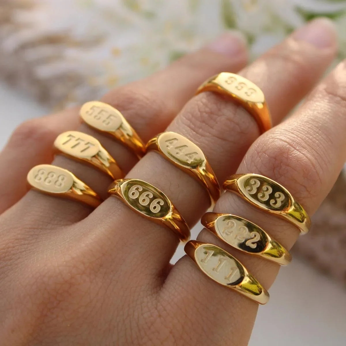 Anello chevalier Angelica® con numero angelico