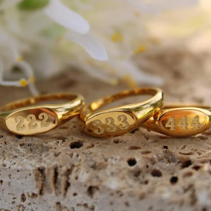 Anello chevalier Angelica® con numero angelico