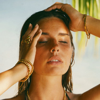 Bracciale maxi a graffetta Tulum