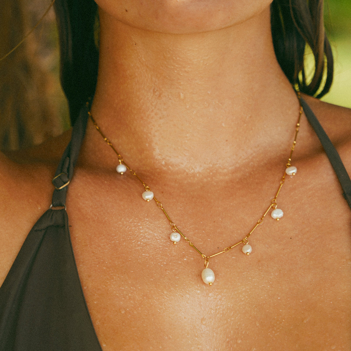 Collana Santorini con perla