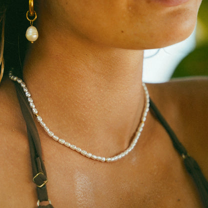 Girocollo Aloha con perla e oro