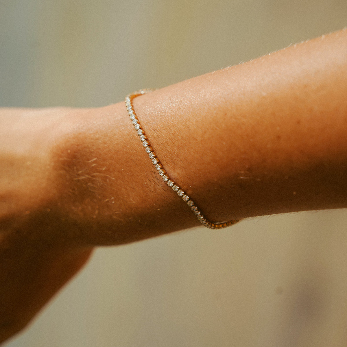 Bracciale tennis regolabile Melly