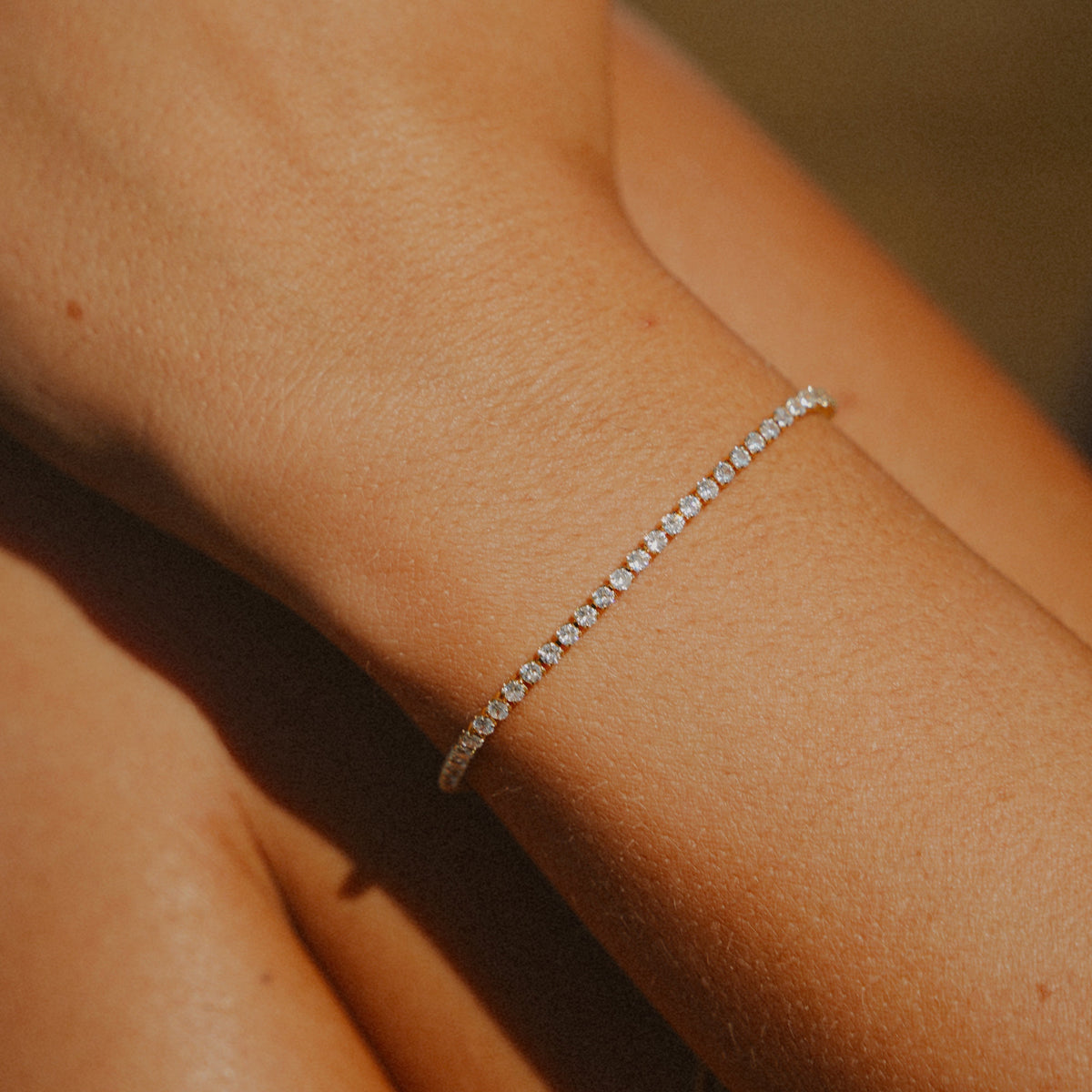 Bracciale tennis regolabile Melly (Set)