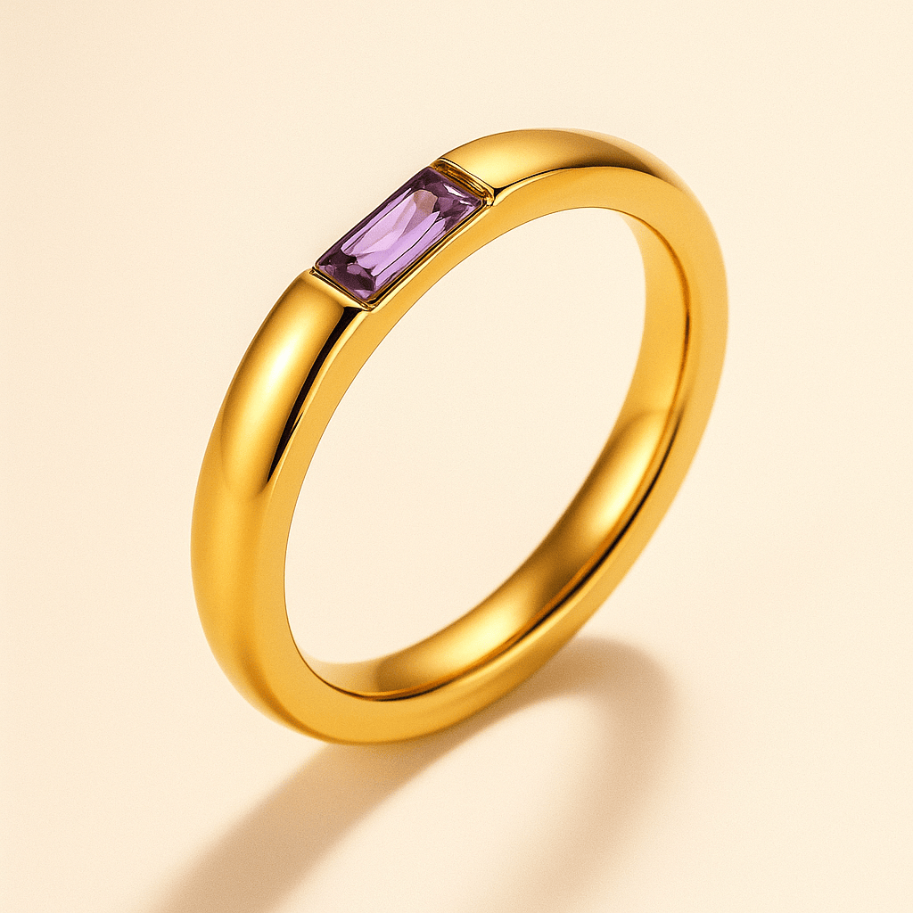 Anello Tesoro con pietra del mese (Set)