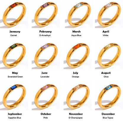 Anello Tesoro con pietra del mese