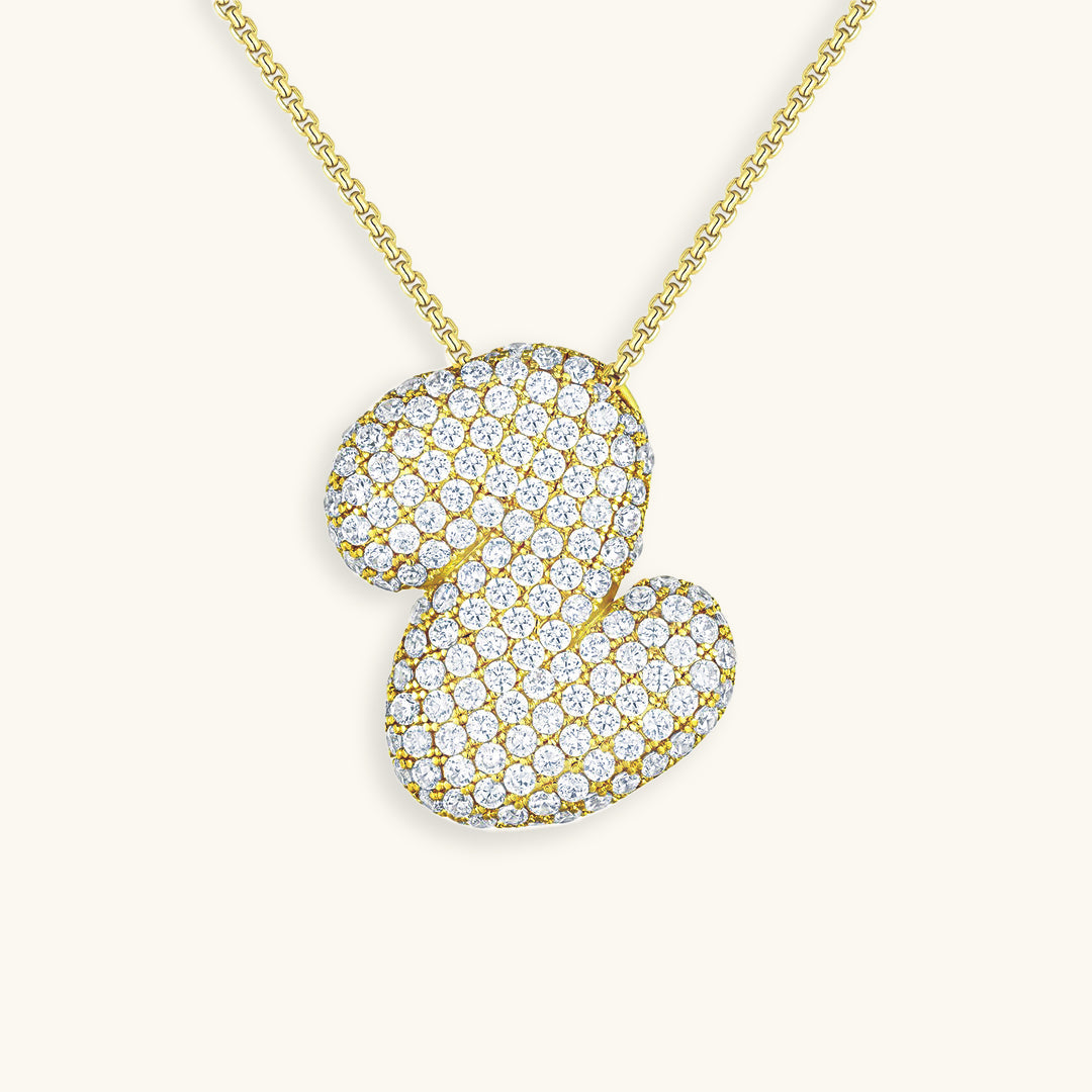 Collana Hailey con iniziale a palloncino (Set)