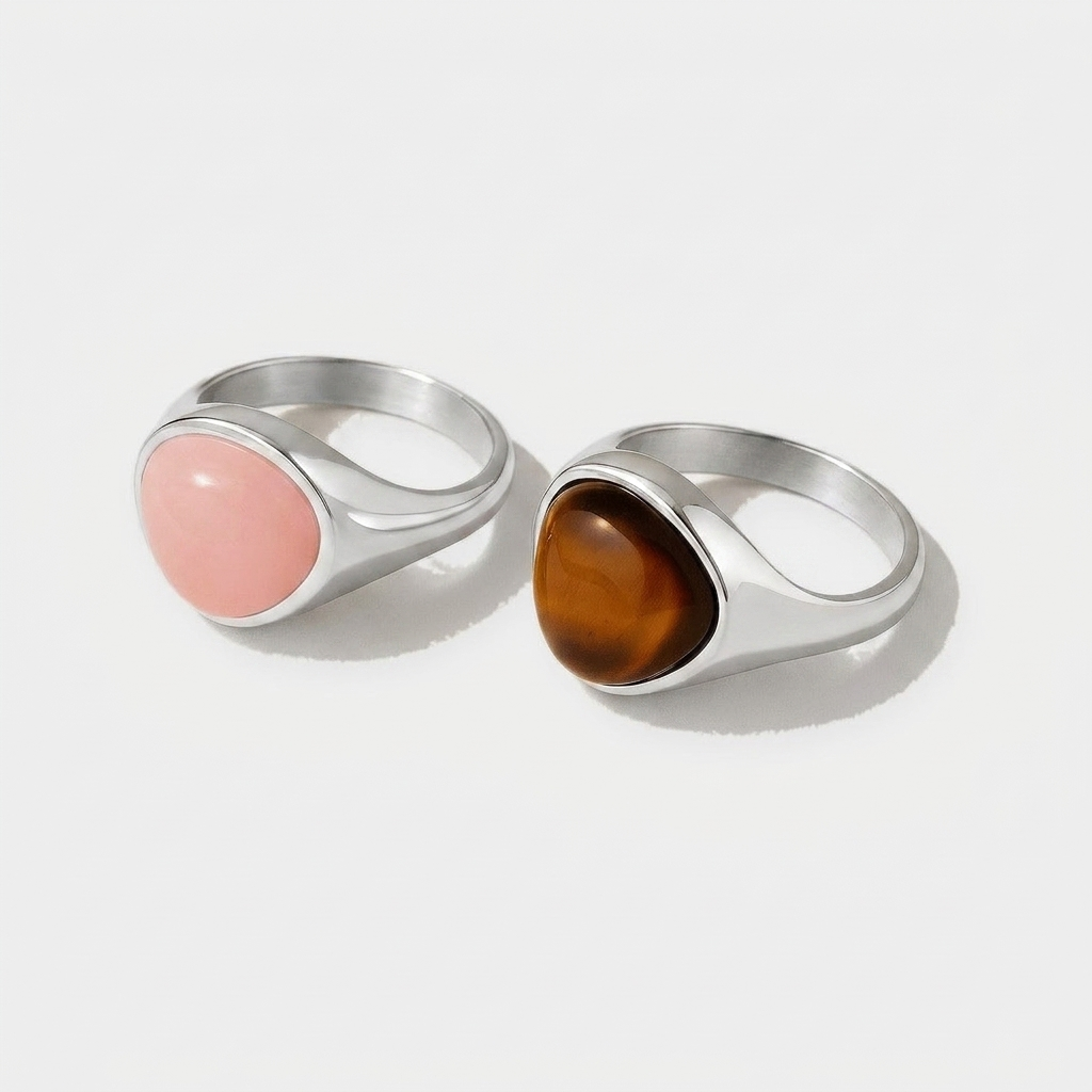 Anello vistoso Alaula con gemma