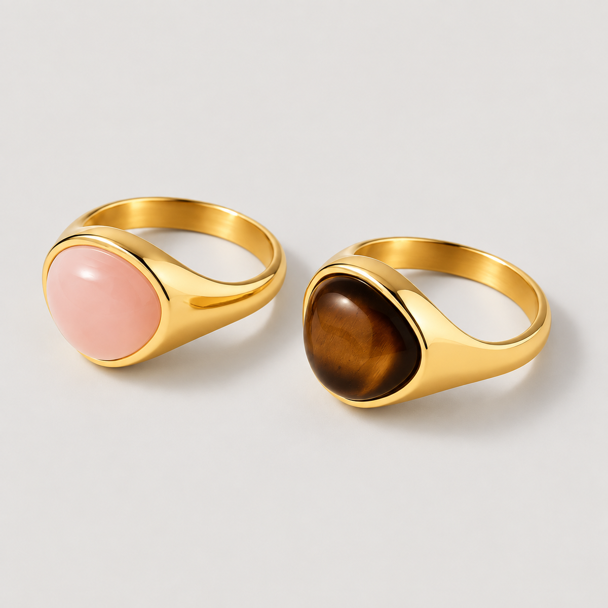 Anello vistoso Alaula con gemma (Set)