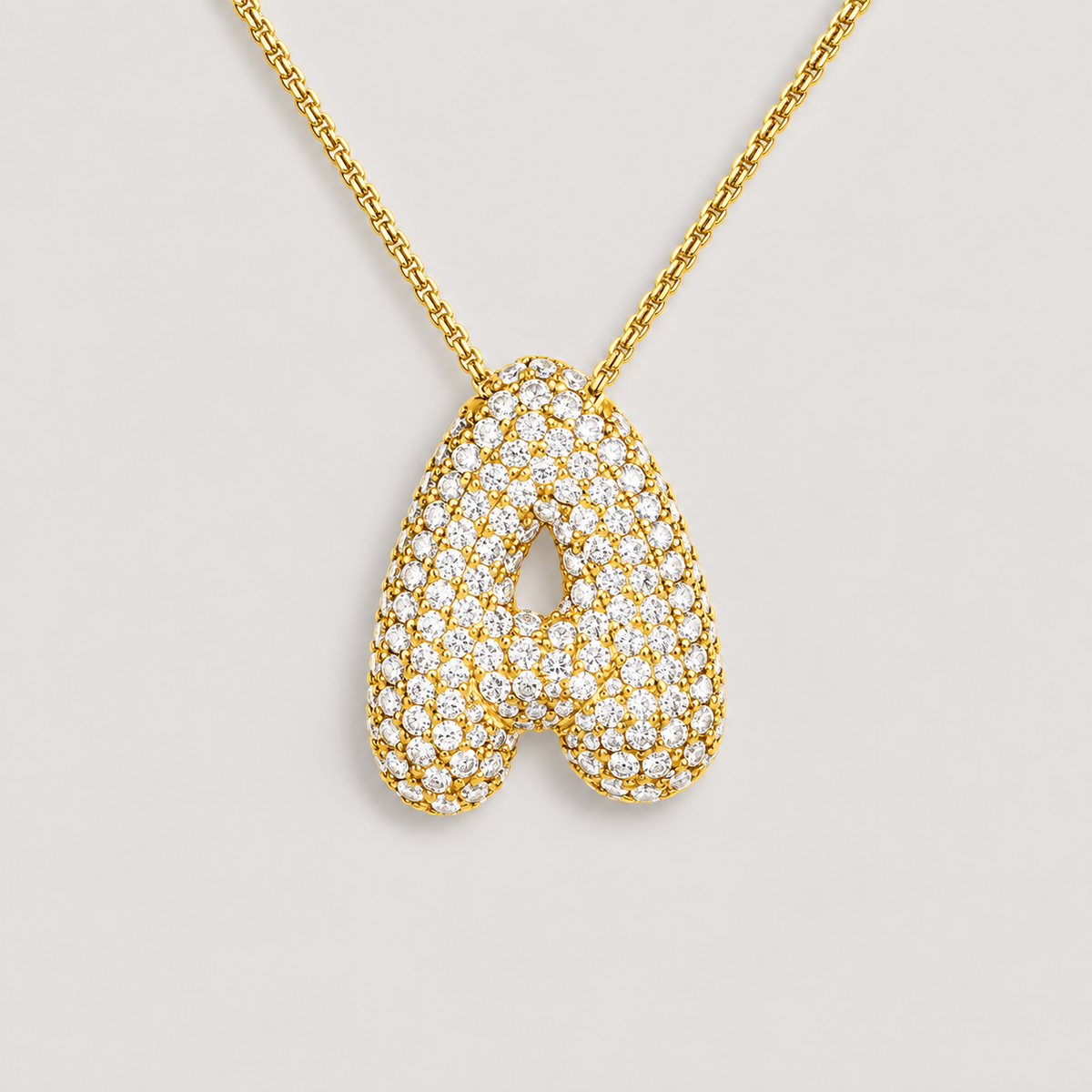 Collana Hailey con iniziale a palloncino (Set)
