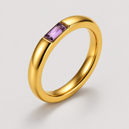 Anello Tesoro con pietra del mese (Set)