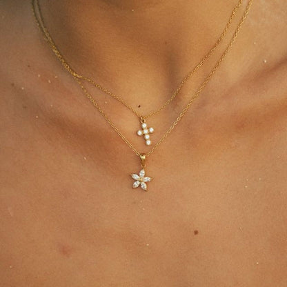 Collana Oceano con croce (Set)
