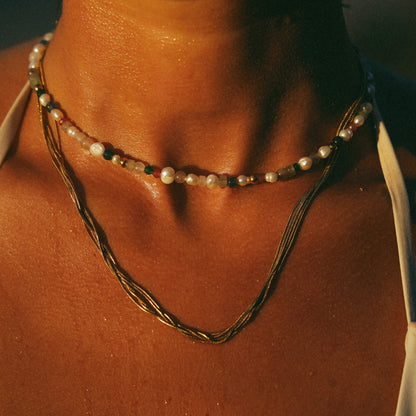 Collana Tropicana con perla