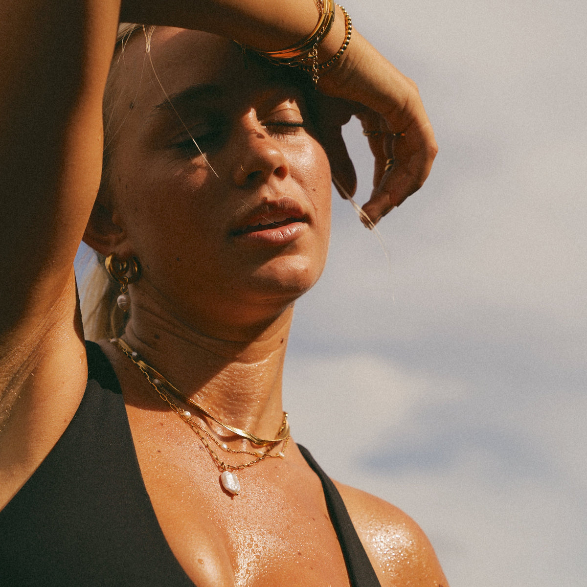 Collana Hanalei con perla e moneta