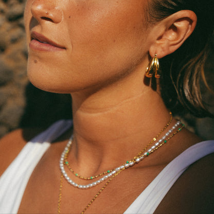 Girocollo Aloha con perla e oro