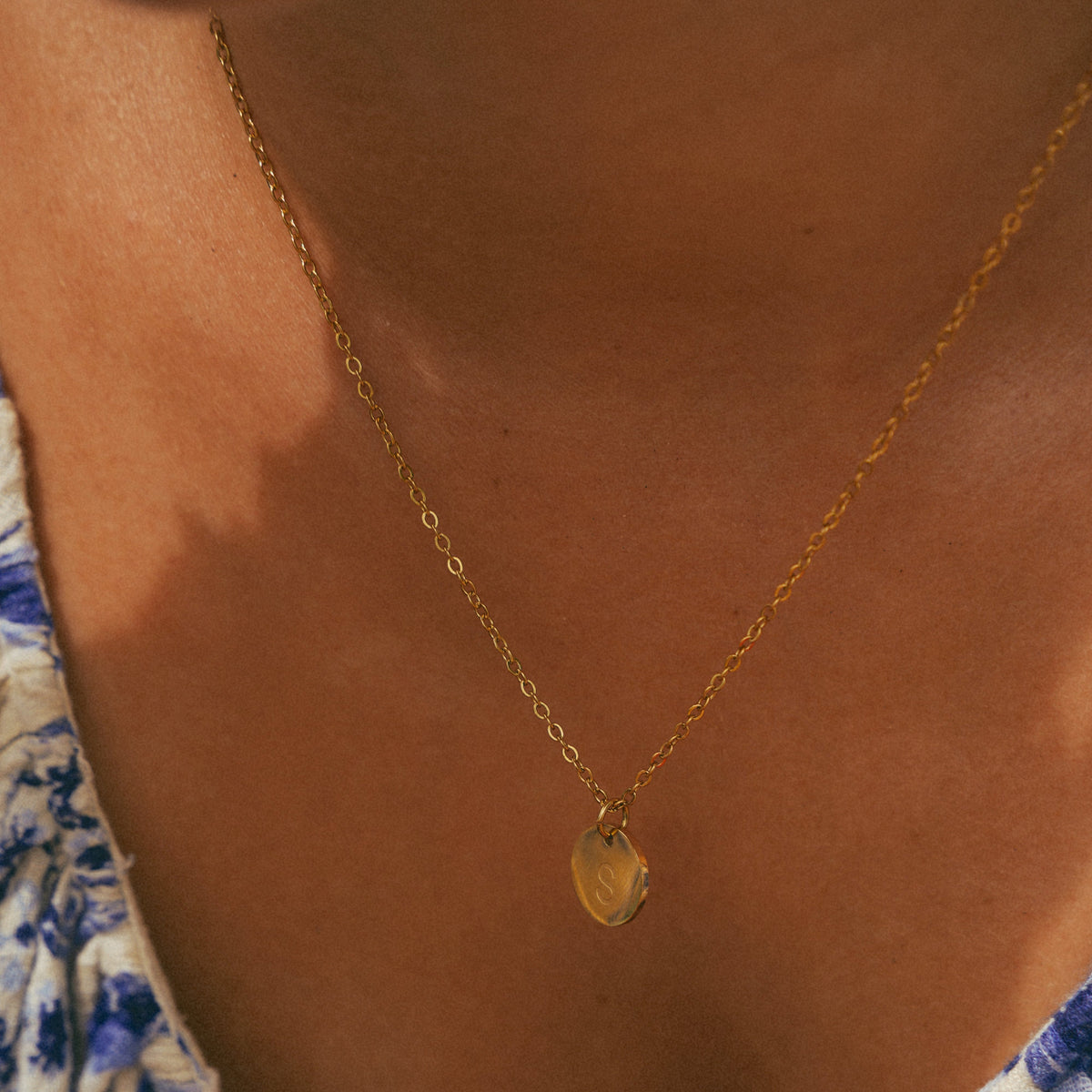 Collana Aura con iniziale